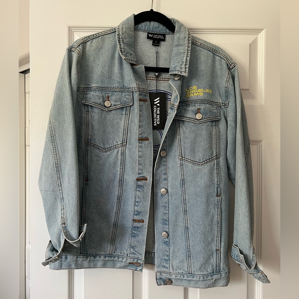 โจNWTโจ LA Rams Denim Jacket ๐๐ - Picture 2 of 5